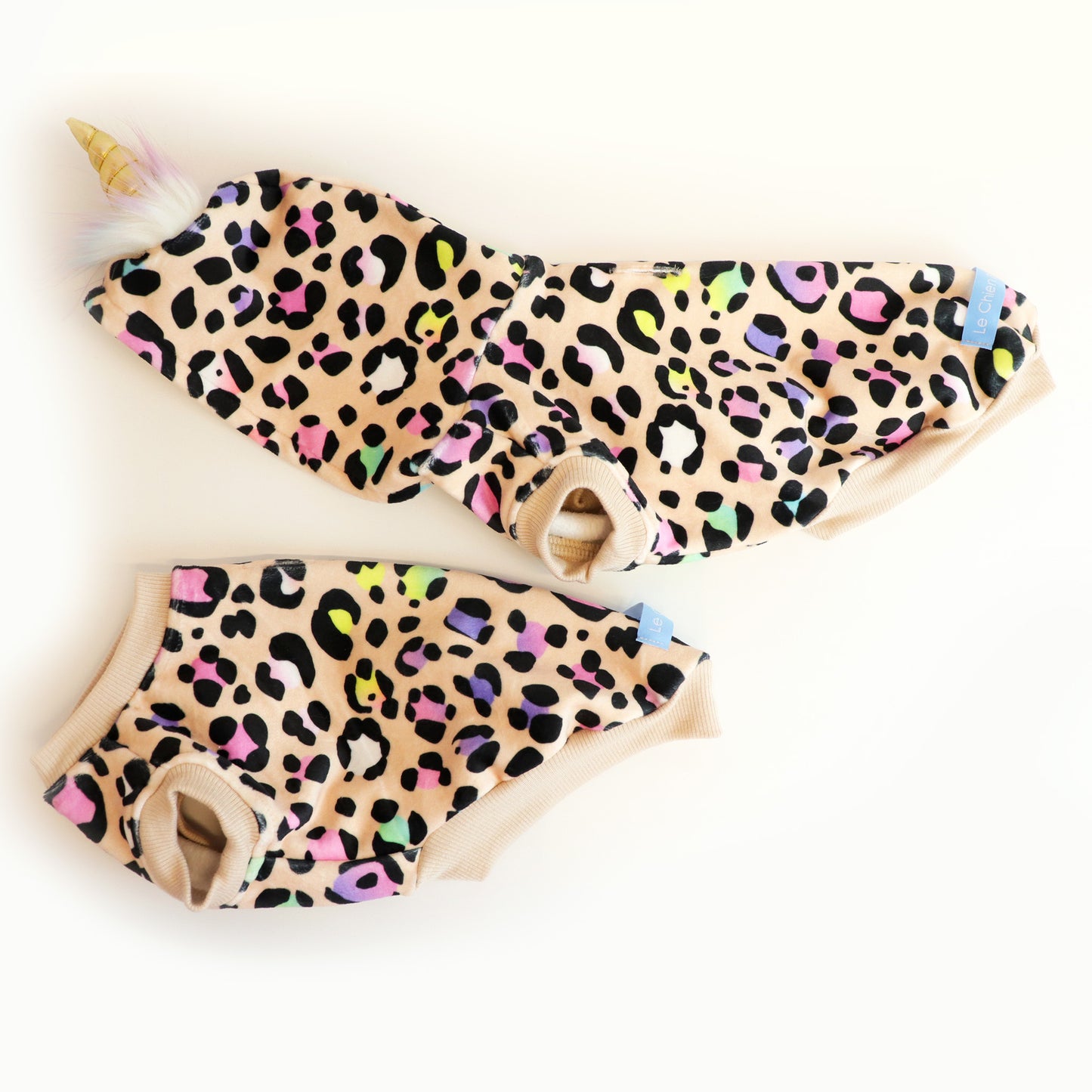 Unicorn Leopard Hoodie - Gold (made-to-order)