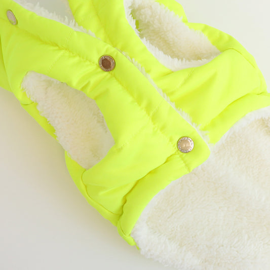 LCB Puffer Jacket - Neon Yellow
