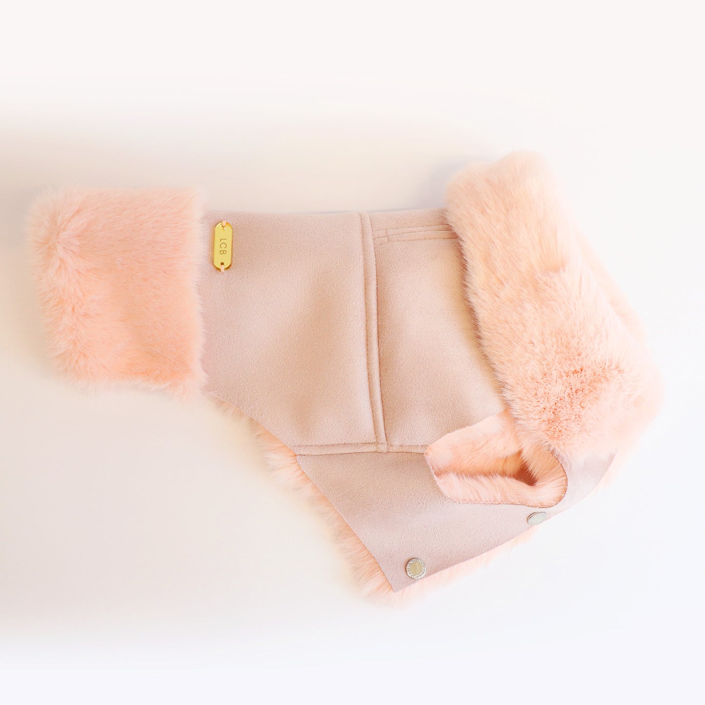 Faux Lambskin Coat - Blush