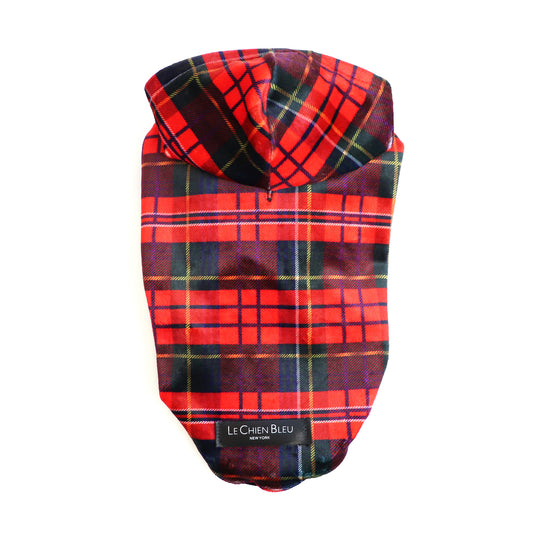 Red Plaid Hoodie (made-to-order)