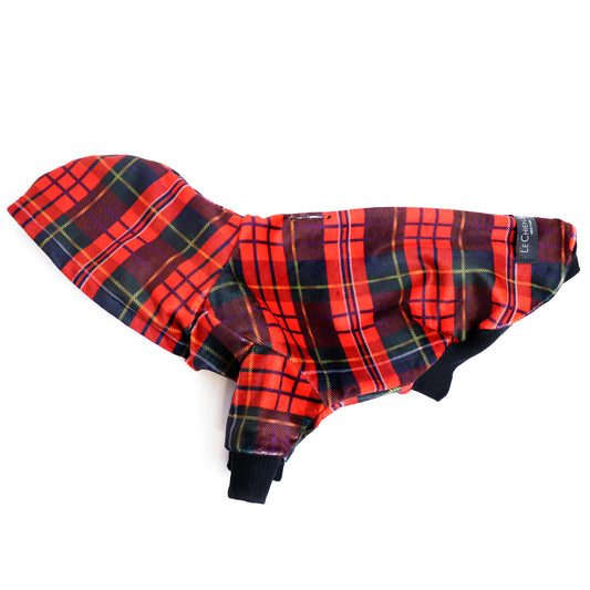 Red Plaid Hoodie (made-to-order)