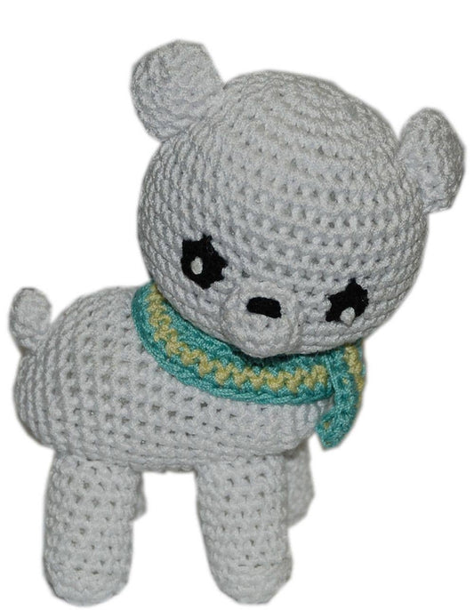 Organic Cotton Dog Toy - Polar Bear